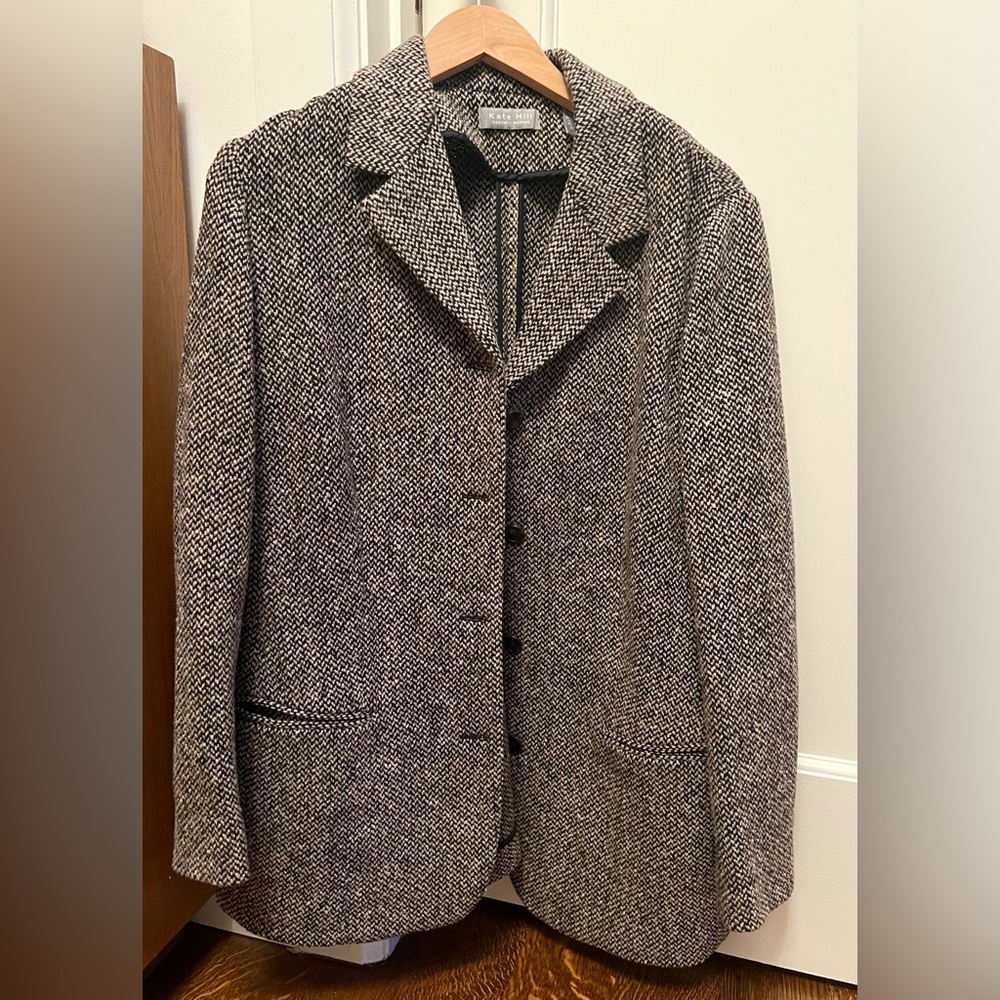 Kate Hill Tweed Wool Blazer like new